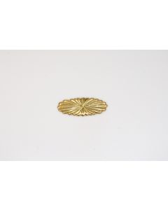 Zierelement, quer, poliert, Beschläge, Messing, 4 cm, 9.5 cm