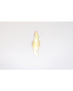 Schild, Beschläge, Messing, 12.5 cm, 3.5 cm