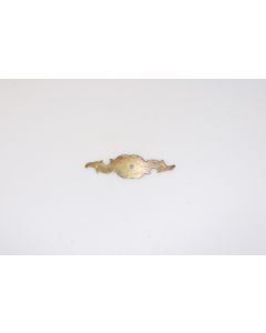 Griffplatte, quer, poliert, Beschläge, Messing, 3 cm, 11 cm