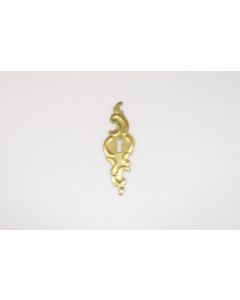 Schild, Beschläge, Messing, 130mm, 40mm