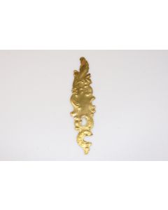 Schild, ziseliert, Beschläge, Messing, 19 cm, 4.5 cm