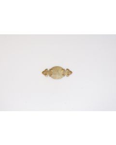 Griffplatte, quer, poliert, Beschläge, Messing, 3.5 cm, 8.5 cm