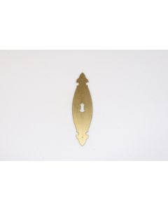 Schild, hoch, poliert, Beschläge, Messing, 14.5 cm, 4 cm