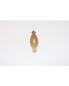 Schild, hoch, poliert, Beschläge, Messing, 11 cm, 4 cm