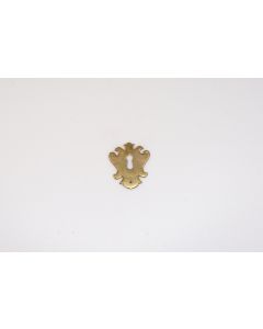 Schild, hoch, poliert, Beschläge, Messing, 6 cm, 5 cm