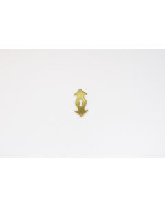 Schild, hoch, poliert, Beschläge, Messing, 6 cm, 2.5 cm