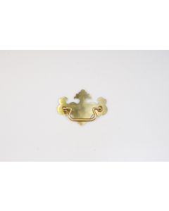 Griff, quer, poliert, Beschläge, Messing, 7.5 cm, 9 cm