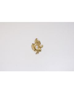 Schild, hoch, poliert, Beschläge, Messing, 7.5 cm, 5 cm