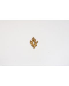 Schild, hoch, poliert, Beschläge, Messing, 5.5 cm, 3.5 cm