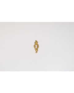 Schild, hoch, poliert, Beschläge, Messing, 6 cm, 2 cm