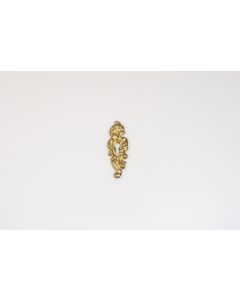 Schild, hoch, poliert, Beschläge, Messing, 8 cm, 3 cm