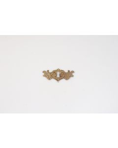 Schild, quer, poliert, Beschläge, Messing, 3.5 cm, 9 cm