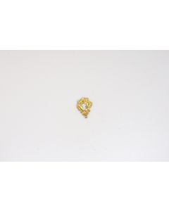 Schild, hoch, poliert, Beschläge, Messing, 4 cm, 3 cm