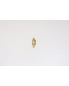 Schild, hoch, poliert, Beschläge, Messing, 5 cm, 2 cm