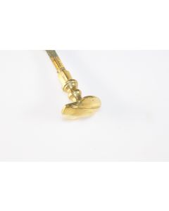 Knopf, quer, poliert, Beschläge, Messing, 2.5 cm, 3 cm