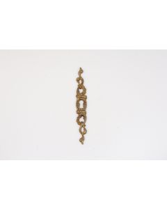 Schild, hoch, poliert, Beschläge, Messing, 15 cm, 2 cm