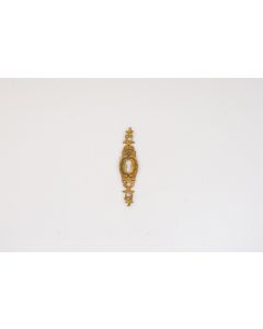 Schild, hoch, poliert, Beschläge, Messing, 10 cm, 2.5 cm