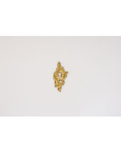 Schild, hoch, poliert, Beschläge, Messing, 8.5 cm, 3.5 cm