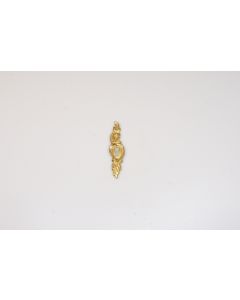 Schild, hoch, poliert, Beschläge, Messing, 9 cm, 2.5 cm