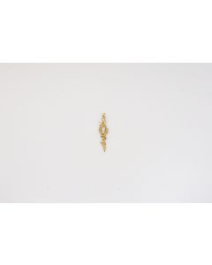 Schild, hoch, poliert, Beschläge, Messing, 6 cm, 1.5 cm