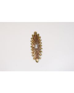 Schild, hoch, poliert, Beschläge, Messing, 16 cm, 5.5 cm