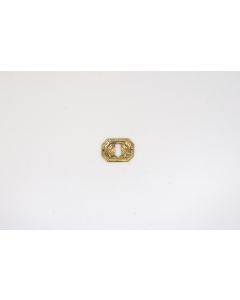 Schild, quer, poliert, Beschläge, Messing, 3.5 cm, 5 cm