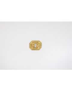 Schild, quer, poliert, Beschläge, Messing, 5 cm, 6 cm