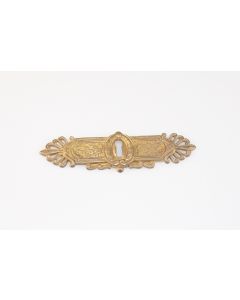 Schild, quer, poliert, Beschläge, Messing, 35mm, 130mm