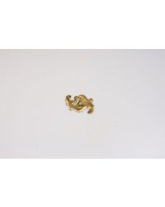 Rosette, quer,ziseliert, Beschläge, Messing, 4 cm, 6 cm