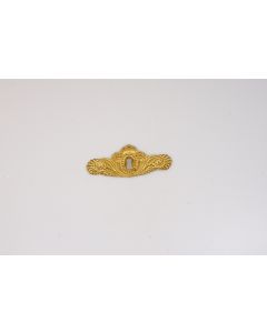 Schild, quer, poliert, Beschläge, Messing, 5 cm, 11.5 cm