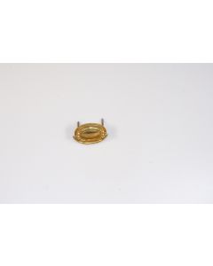 Griff, quer, poliert, Beschläge, Messing, 4 cm, 5.5 cm