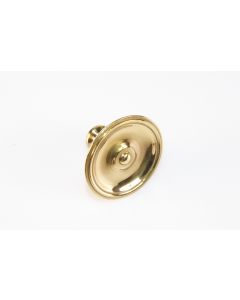 Knopf, rund, poliert, Beschläge, Messing, 4 cm, 4 cm