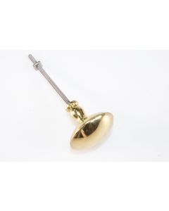 Knopf, rund, poliert, Beschläge, Messing, 4 cm, 4 cm