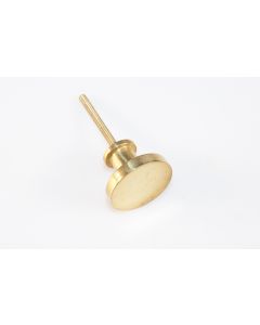Knopf, rund, poliert, Beschläge, Messing, 3 cm, 3 cm