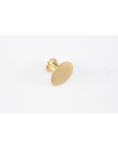 Knopf, rund, poliert, Beschläge, Messing, 2.5 cm, 2.5 cm