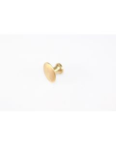 Knopf, rund, poliert, Beschläge, Messing, 18mm, 18mm uni