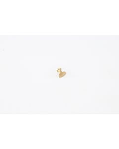 Knopf, rund, poliert, Beschläge, Messing, 8 mm, 8 mm