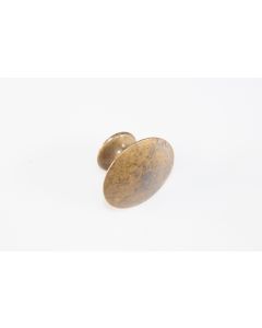 Knopf, rund, patiniert, Beschläge, Messing, 4 cm, 4 cm