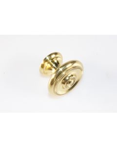 Knopf, rund, poliert, Beschläge, Messing, 3.5 cm, 3.5 cm