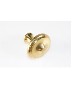 Knopf, rund, poliert, Beschläge, Messing, 4 cm, 4 cm
