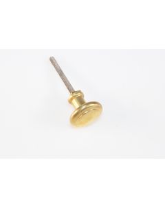Knopf, rund, poliert, Beschläge, Messing, 2.5 cm, 2.5 cm