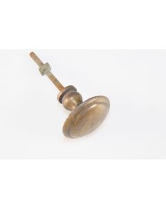 Knopf, rund, patiniert, Beschläge, Messing, 3.5 cm, 3.5 cm