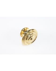 Knopf, rund, poliert, Beschläge, Messing, 3.5 cm, 3.5 cm