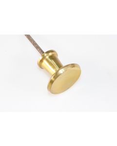 Knopf, rund, poliert, Beschläge, Messing, 32mm, Durchmesser 34mm