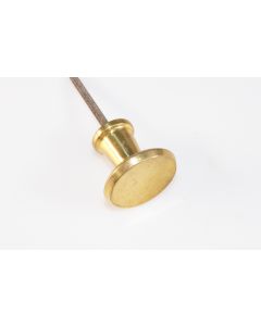 Knopf, rund, poliert, Beschläge, Messing, 3 cm, 3 cm