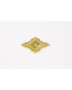 Rosette, quer, poliert, Beschläge, Messing, 40mm, 65mm