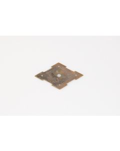 Rosette, quer, patiniert, Beschläge, Messing, 40mm, 65mm