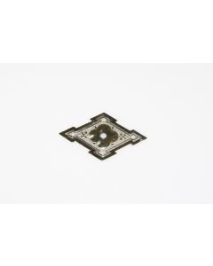 Rosette, quer, Beschläge, Nickel, 40mm, 65mm