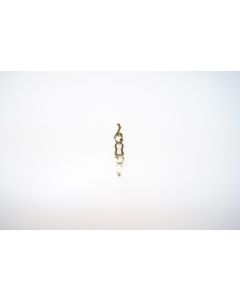 Schild, hoch, poliert, Beschläge, Messing, 7.5 cm, 1.5 cm