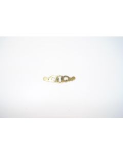 Schild, quer, poliert, Beschläge, Messing, 2 cm, 8.5 cm